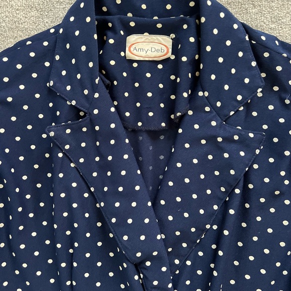 Vintage Amy-Deb Polka Dot Peplum Top - Picture 9 of 10